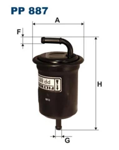Фильтр топлива PP887 FILTRON