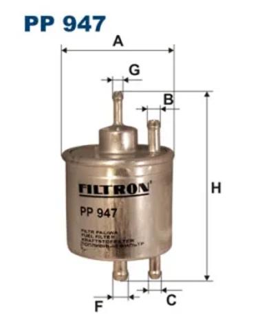 Фильтр топливный PP947 FILTRON