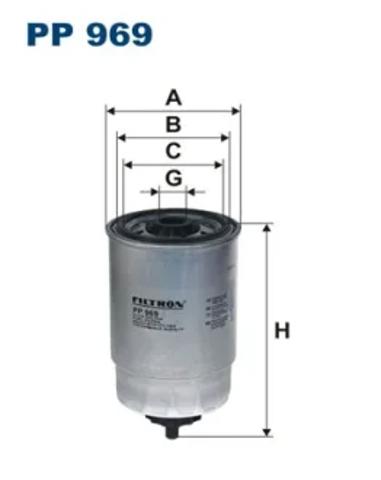 Фильтр тонкой очистки топлива PP969 FILTRON