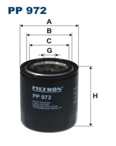 Фильтр тонкой очистки топлива PP972 FILTRON