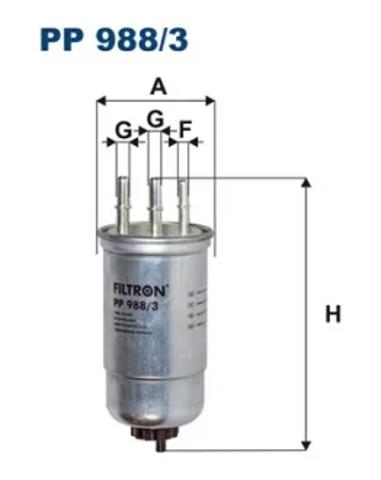 Фильтр топливный PP9883 FILTRON