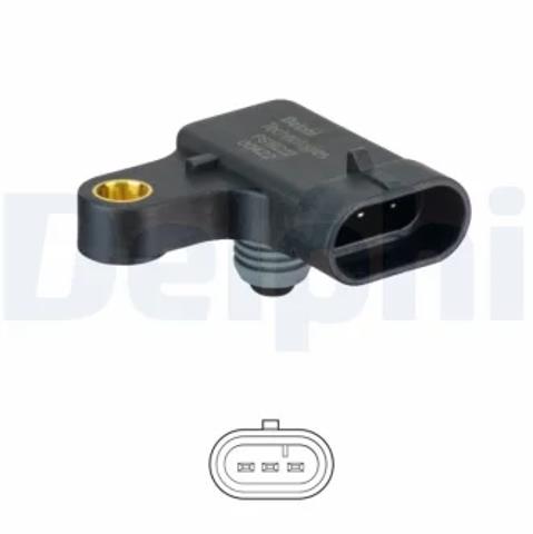 Датчик давления во впускном коллекторе PS10222 DELPHI