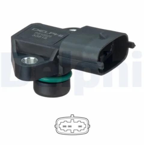 Датчик давления нагнетания воздуха PS10225 DELPHI