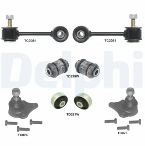 Ремкомплект нижнего рычага, переднего TC1970KIT DELPHI