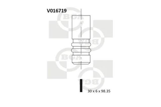 Клапан выпускной V016719 BGA
