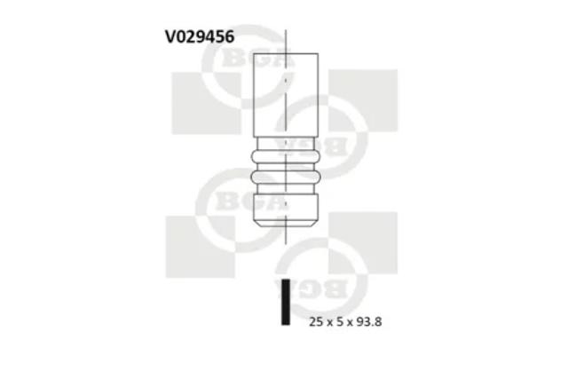 Клапан выпускной V029456 BGA