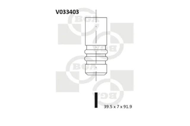 Клапан впускной V033403 BGA