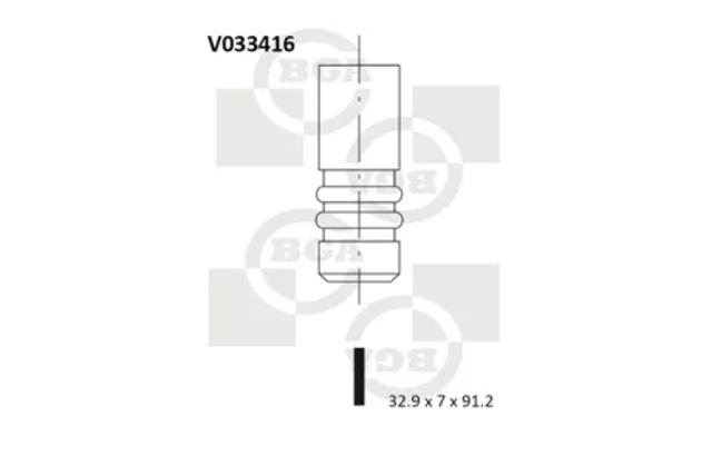 Выхлопной клапан V033416 BGA