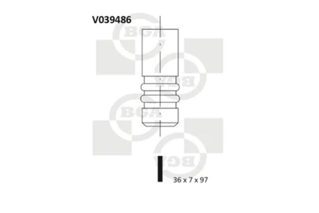 Клапан впускной V039486 BGA