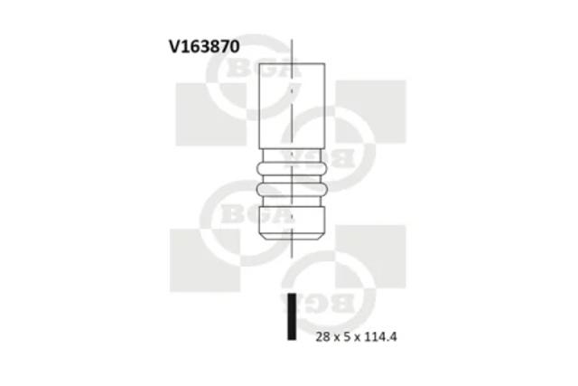 Клапан впускной V163870 BGA