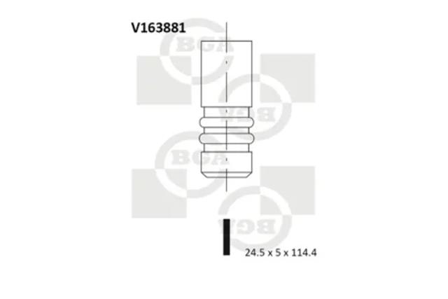 Клапан выпускной V163881 BGA