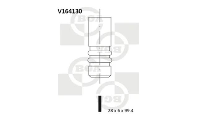 Клапан впускной V164130 BGA