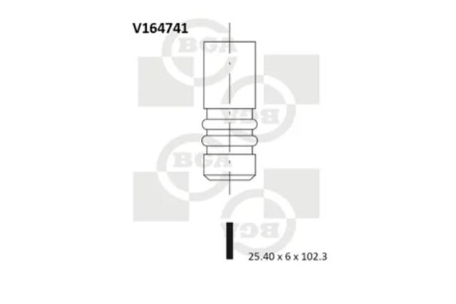 Клапан выпускной V164741 BGA