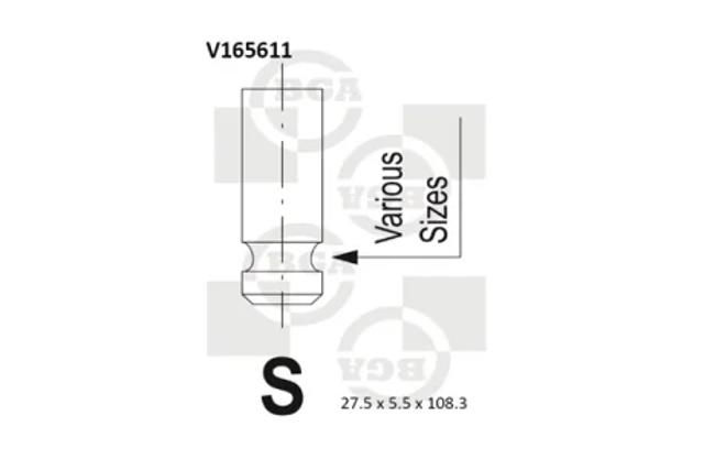Выпускной клапан V165611 BGA