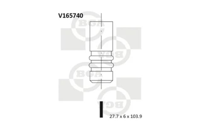 Клапан впускной V165740 BGA