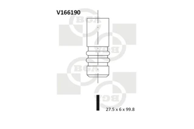 Клапан впускной V166190 BGA
