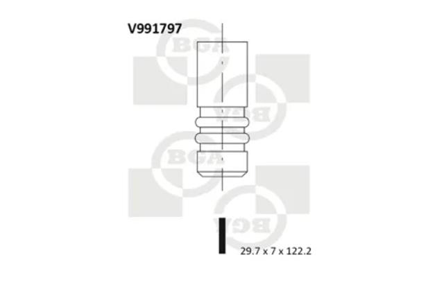 Клапан впускной V991797 BGA