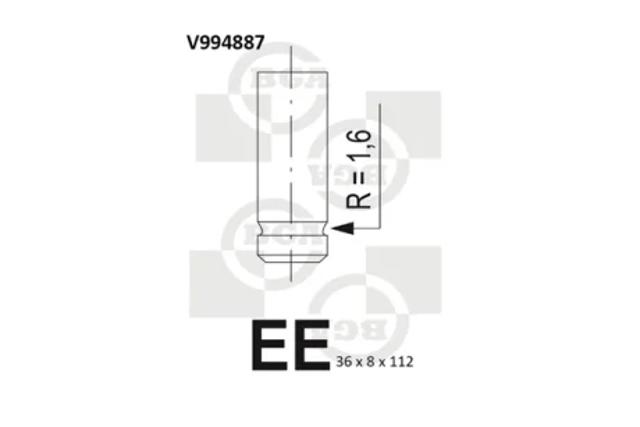 Клапан выпускной V994887 BGA
