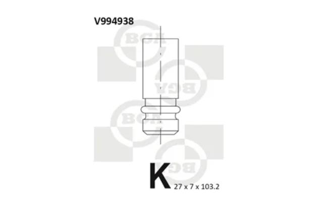 Клапан выпускной V994938 BGA