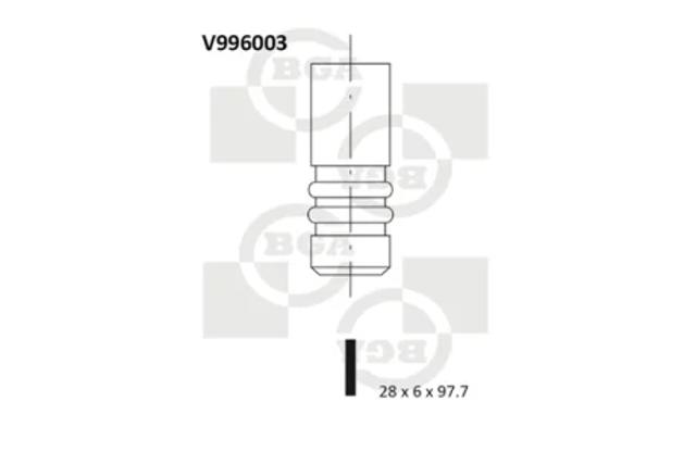 Выпускной клапан двигателя V996003 BGA