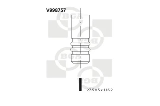 Выпускной клапан двигателя V998757 BGA