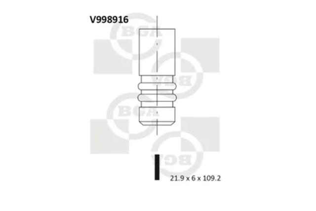Впускной клапан V998916 BGA