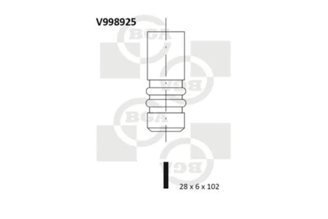 Выпускной клапан двигателя V998925 BGA