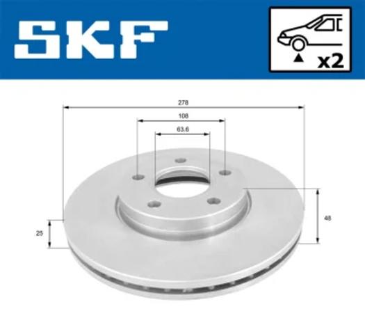 Ротор тормозной VKBD80103V2 SKF