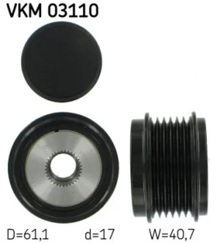 Инерционный шкив VKM03110 SKF