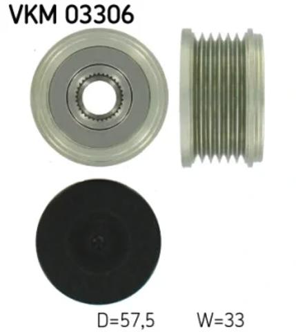 Шкив ремня генератора VKM03306 SKF