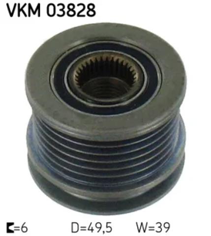Шкив ремня генератора VKM03828 SKF