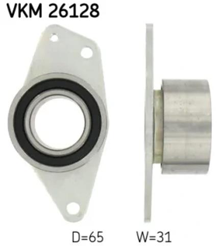 Ролик ремня ГРМ, паразитный VKM26128 SKF