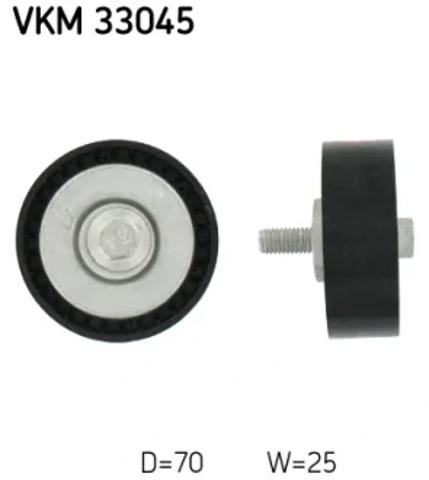 Ролик приводного ремня, паразитный VKM33045 SKF
