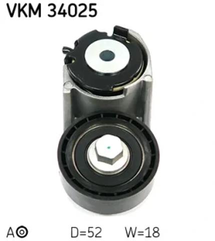 Роликовий модуль натяжителя ремня VKM34025 SKF
