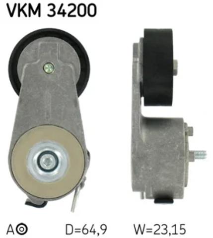 Роликовий модуль натяжителя ремня VKM34200 SKF