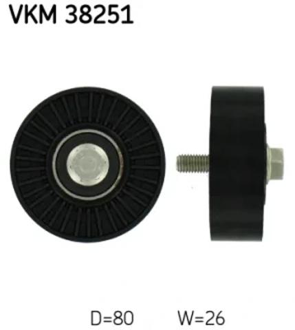 Ролик приводного ремня, паразитный VKM38251 SKF