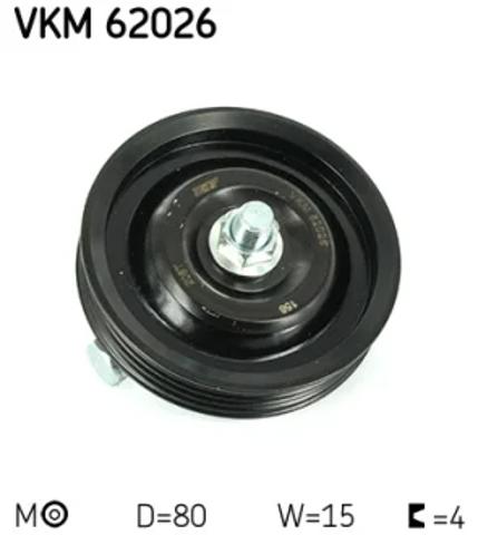 Ролик натяжителя ремня агрегатов VKM62026 SKF