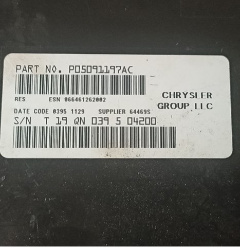 5091197AC CHRYSLER Магнитола купить в Каменское