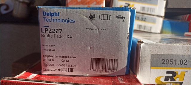 LP2227 DELPHI Колодки тормозные передние дисковые купить в Чернигов