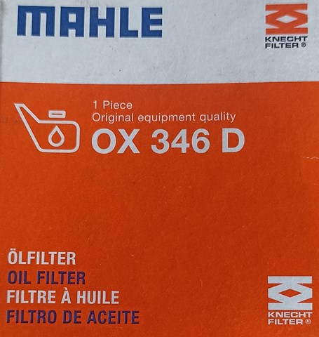 OX346D MAHLE Масляный фильтр купить в Украина