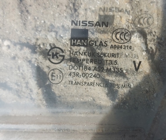 NISSAN 8030195F0A Стекло двери передней левой в наличии Ужгород