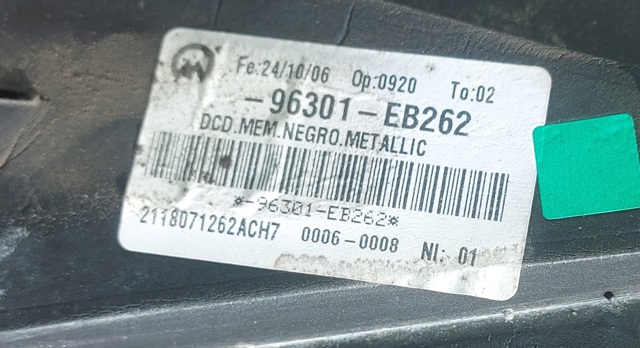 NISSAN 96301EB236 Зеркало заднего вида правое в наличии Львов