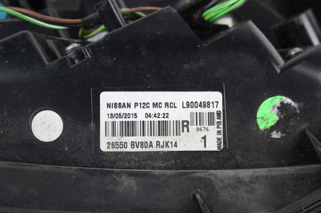 26550BV80A NISSAN Фонарь задний правый купить в Харьков
