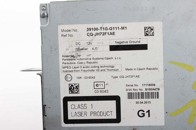 39100T1GG111M1 HONDA купить в Запорожье