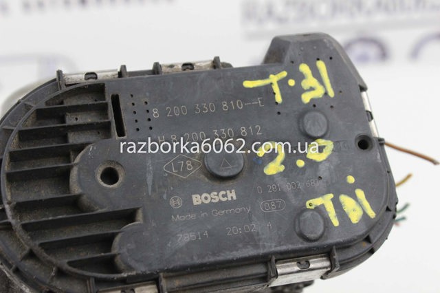 Заслонка воздушная 8200330812 NISSAN