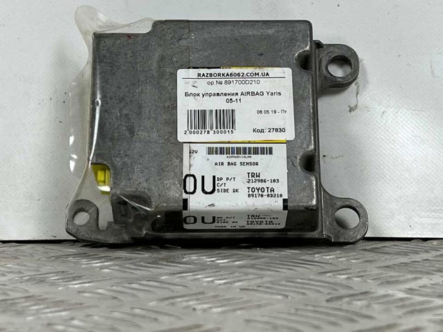 Модуль-процессор управления подушки безопасности 891700D210 TOYOTA