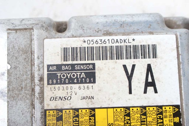 TOYOTA 8917047101 Модуль-процессор управления подушкой безопасности (ЭБУ AIRBAG) в наличии Хмельницкий
