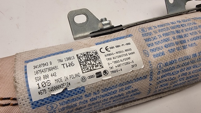 5G0880442 VAG Подушка безопасности (AIRBAG) спинки сиденья правого купить в Одесса