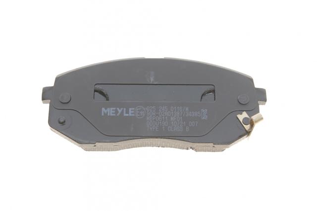 0252450116W MEYLE Колодки тормозные передние дисковые купить в Хмельницкий