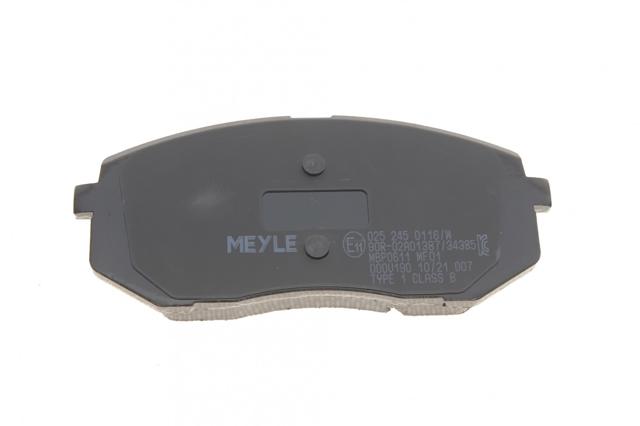 0252450116W MEYLE Колодки тормозные передние дисковые купить в Чернигов